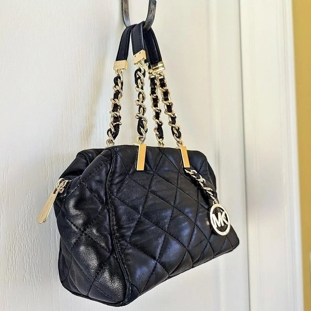 Vintage Y2K Michael Kors Black Quilted Women's Bag
